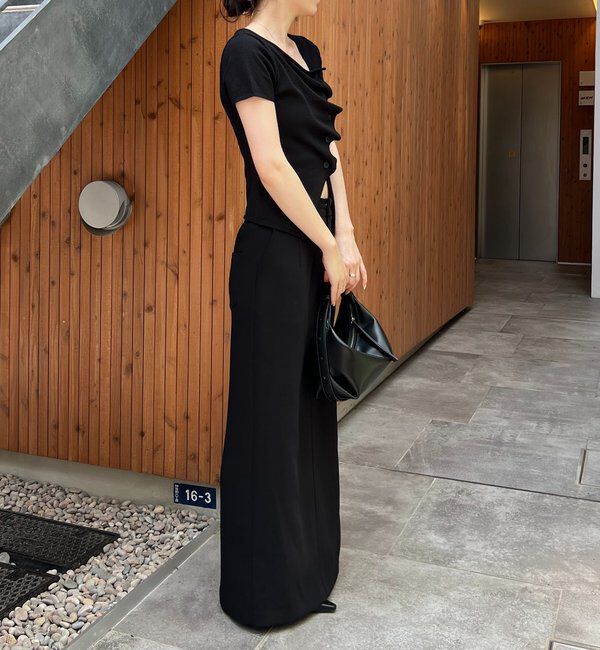  「フリルボタンチビ袖カーディガン」|カーディガン|