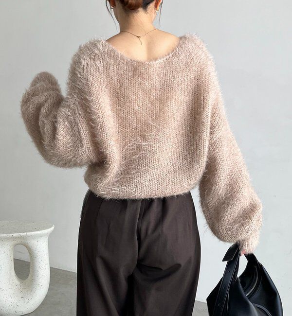  「フェザーラウンドプルオーバー」|ニット・セーター|