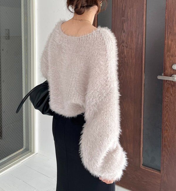  「フェザーラウンドプルオーバー」|ニット・セーター|