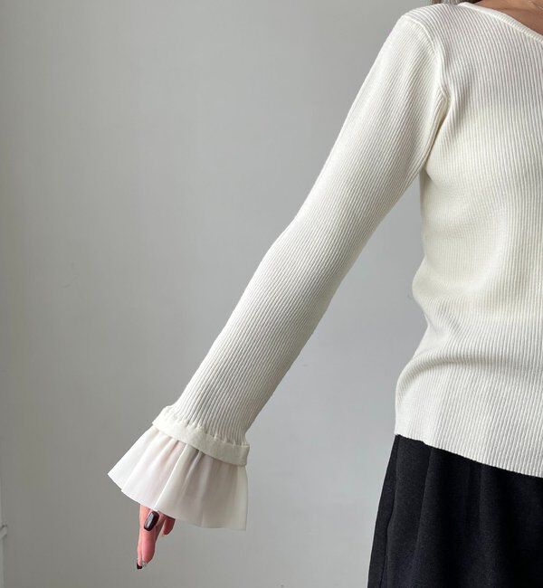  「フレアカフスニット」|ニット・セーター|