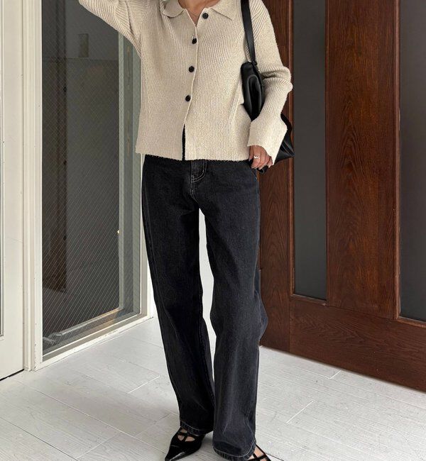  「ビアードカラーニット」|カーディガン|