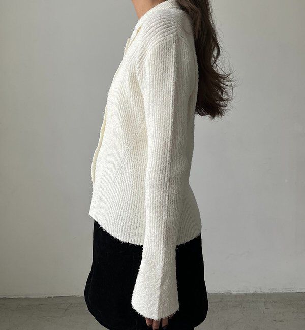  「ビアードカラーニット」|カーディガン|