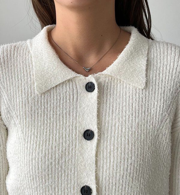  「ビアードカラーニット」|カーディガン|