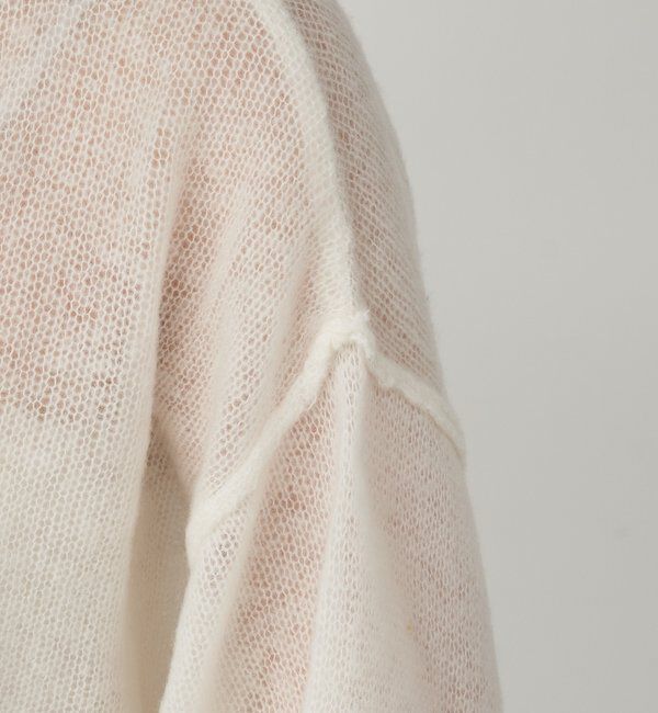  「《インフルエンサー@kanako_ikiコラボ》シアーウールプルオーバー」|ニット・セーター|