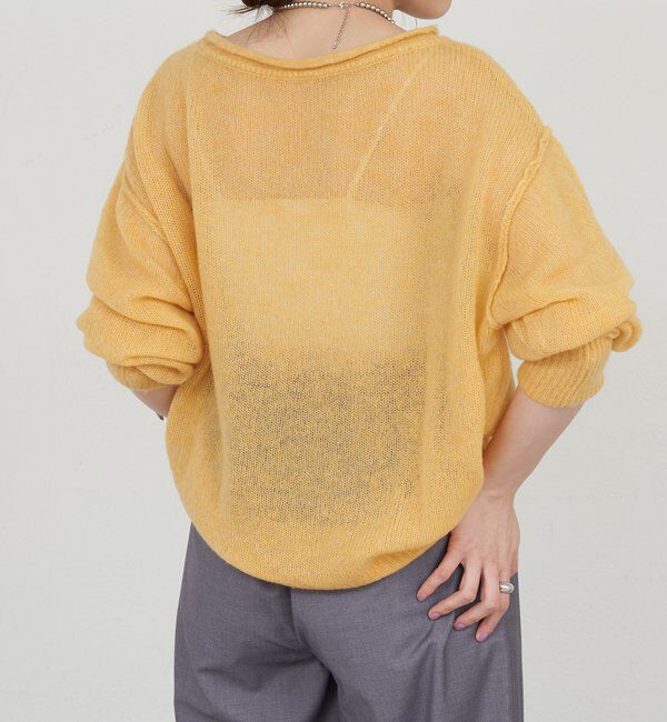  「《インフルエンサー@kanako_ikiコラボ》シアーウールプルオーバー」|ニット・セーター|