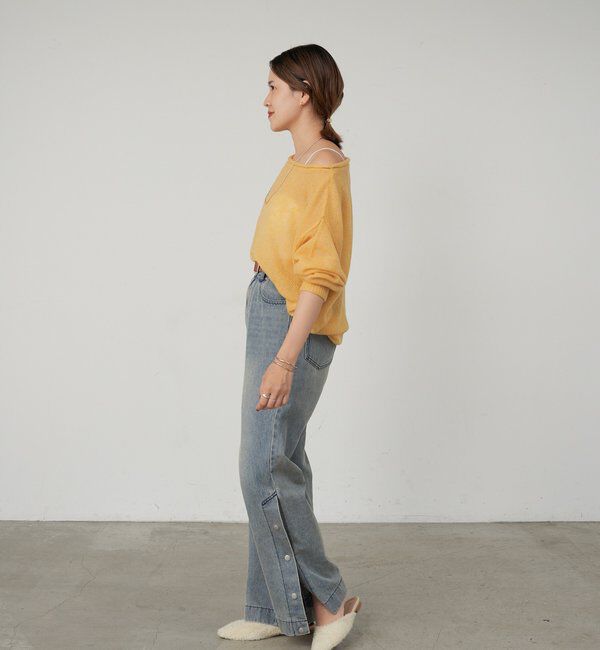  「《インフルエンサー@kanako_ikiコラボ》シアーウールプルオーバー」|ニット・セーター|