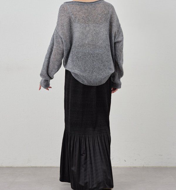  「《インフルエンサー@kanako_ikiコラボ》シアーウールプルオーバー」|ニット・セーター|