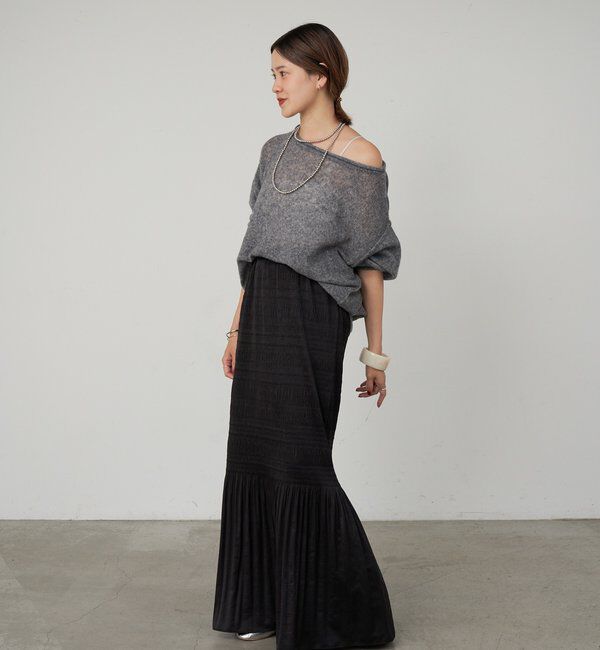  「《インフルエンサー@kanako_ikiコラボ》シアーウールプルオーバー」|ニット・セーター|
