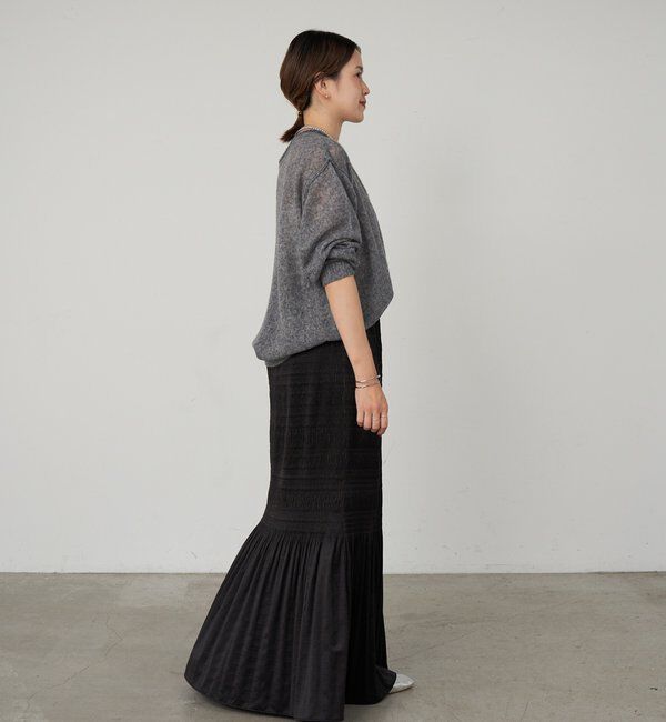  「《インフルエンサー@kanako_ikiコラボ》シアーウールプルオーバー」|ニット・セーター|