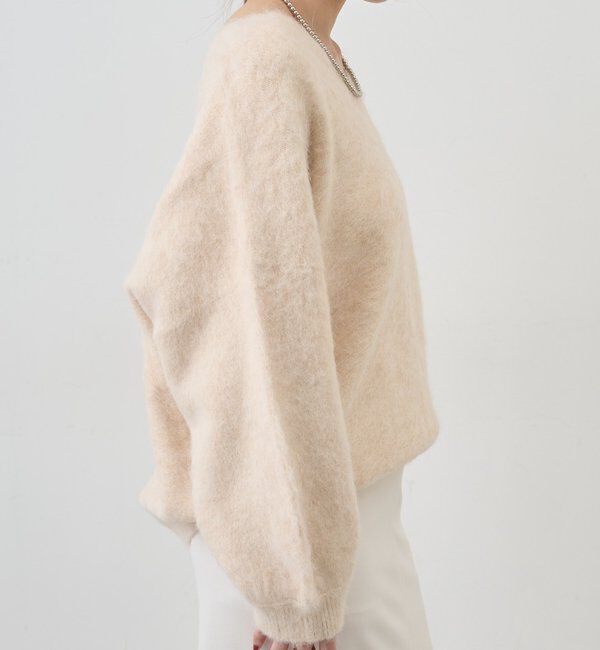  「【4色展開】【着映えニット】シャギーＶネックプルオーバー」|ニット・セーター|