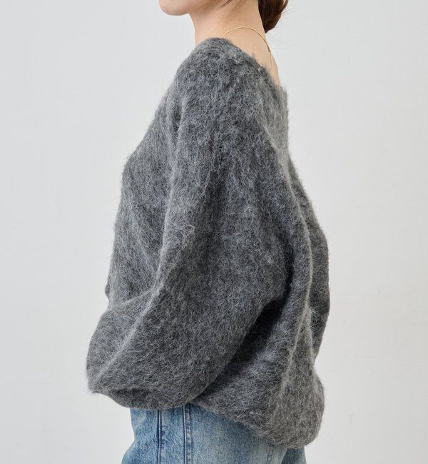  「【4色展開】【着映えニット】シャギーＶネックプルオーバー」|ニット・セーター|