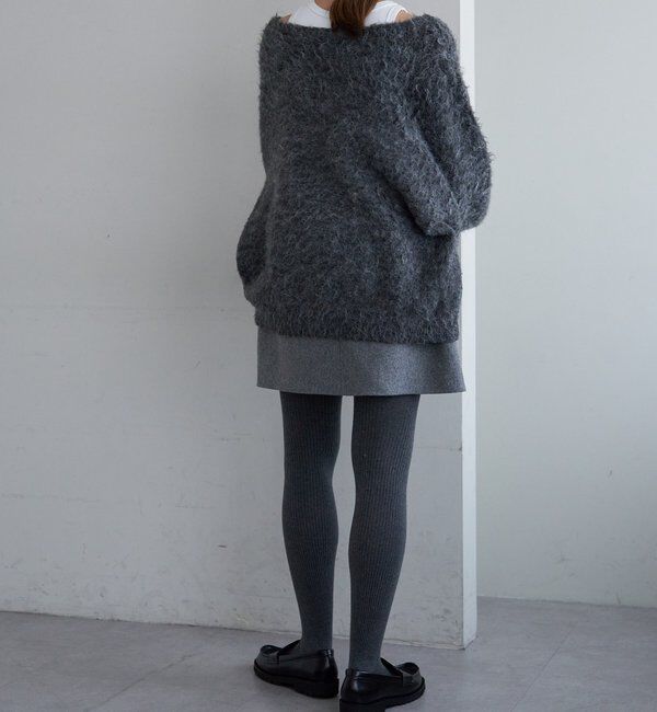  「【4色展開】【着映えニット】シャギーＶネックプルオーバー」|ニット・セーター|