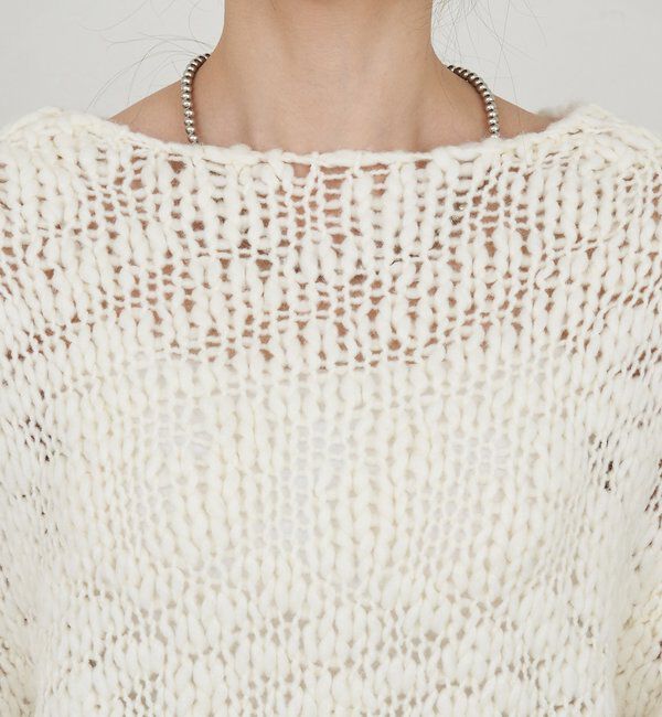  「テクスチャーオーバーニット」|パーカー|