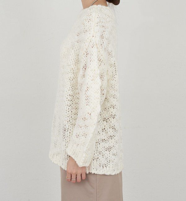  「テクスチャーオーバーニット」|パーカー|