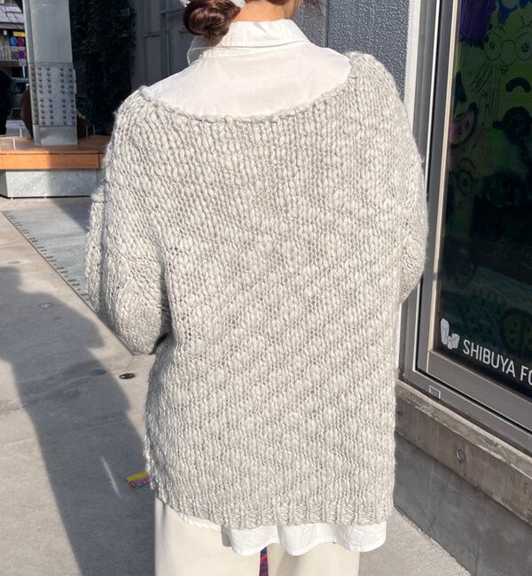  「テクスチャーオーバーニット」|パーカー|