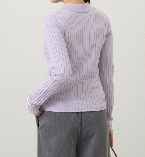  「ハーフジップリブニット」|ニット・セーター|