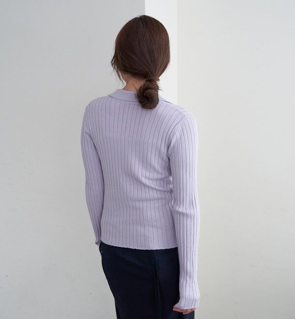  「ハーフジップリブニット」|ニット・セーター|