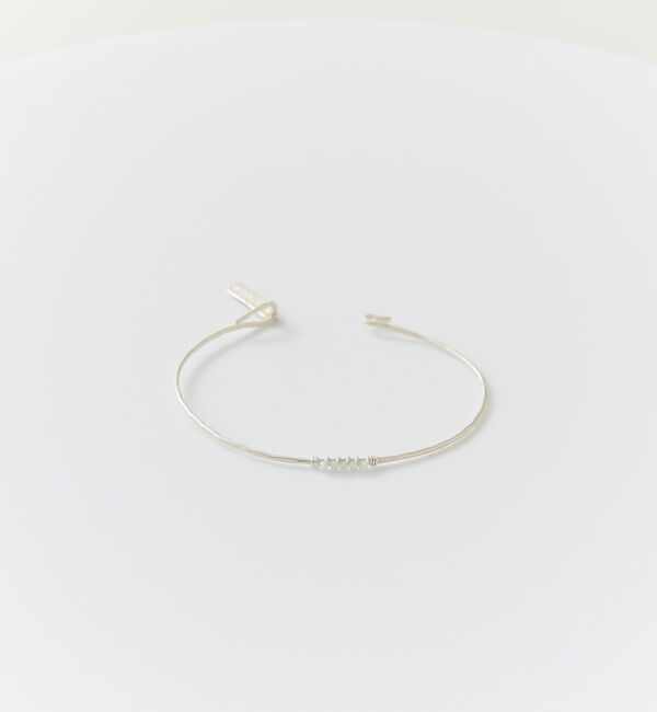 collex「【Ljud/ユード】5grain天然石バングル シルバー」|ブレスレット・バングル|