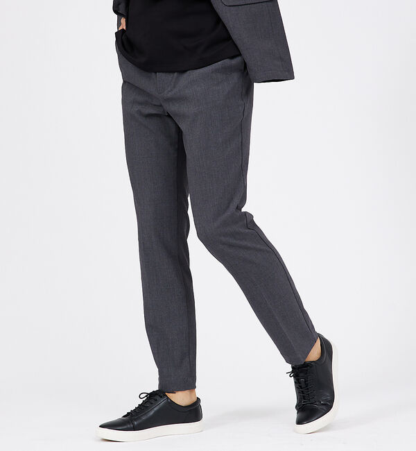 ABAHOUSE「【セットアップ対応】シルキータッチ ウォッシャブル  スラックス」|スラックス|チャコールグレー