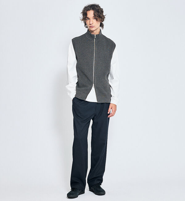 ABAHOUSE「シルケットポンチ モックネック ロンT / オーバーサイズ」|Tシャツ・カットソー|