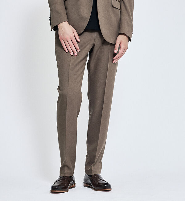 ABAHOUSE「【セットアップ対応】デニムライク ワンタック イージースラックス / 2WAYス」|スラックス|