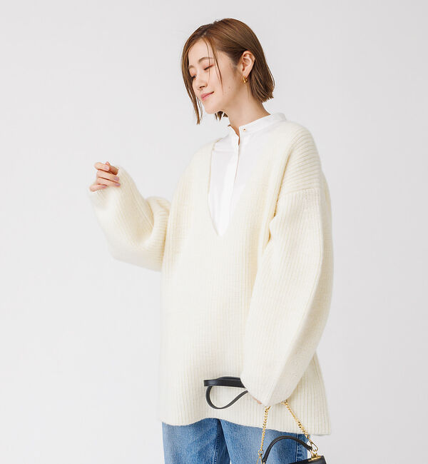 Rouge vif「畦ニット チュニック」|ニット・セーター|