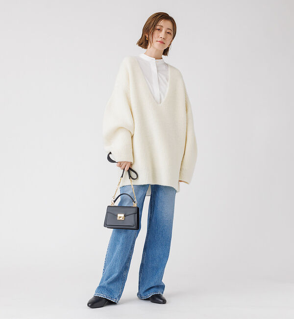 Rouge vif「畦ニット チュニック」|ニット・セーター|