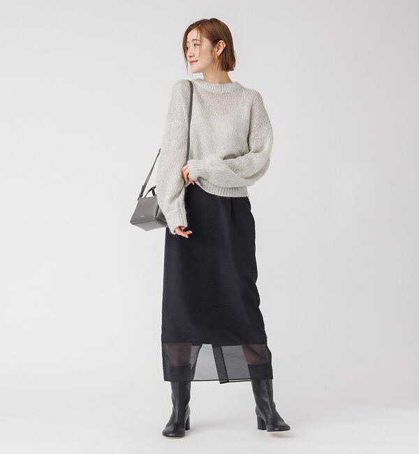 Rouge vif「ラメ&times;モヘア ニットプルオーバー」|ニット・セーター|