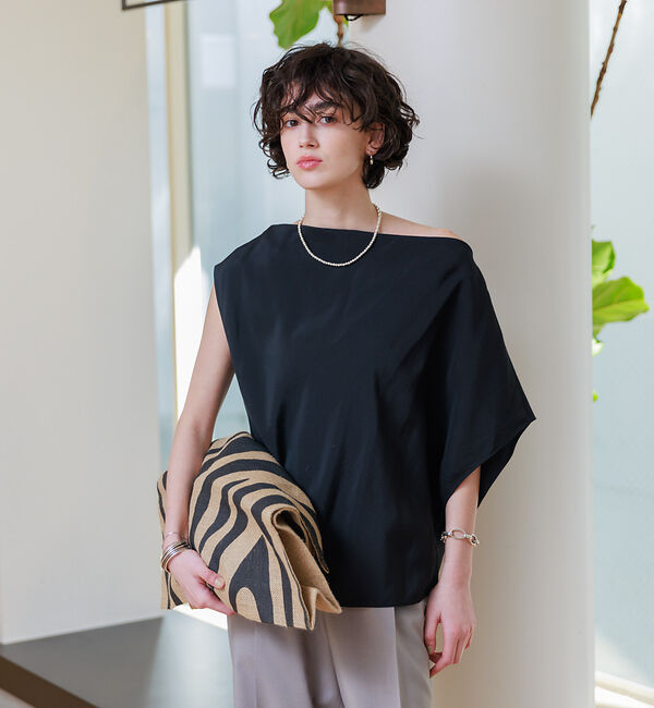 Rouge vif「アシンメトリーデザインブラウス」|シャツ・ブラウス|