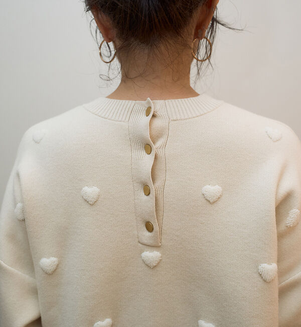 Rouge vif「【新色登場】ハートジャガードニットプルオーバー」|ニット・セーター|