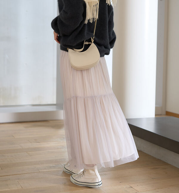 Rouge vif「リバーシブル２WAYチュールスカート」|スカート|
