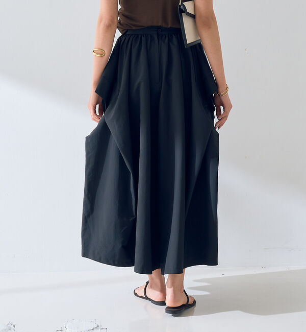 Rouge vif「ギャザーサイドデザイン ロングスカート」|スカート|