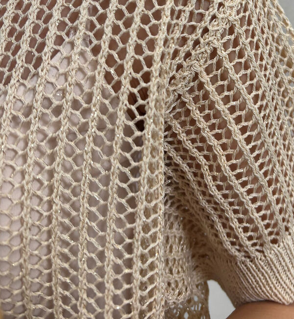 Rouge vif「【一部店舗限定】メッシュニットポロシャツ」|ニット・セーター|