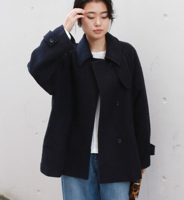 Rouge vif「【2サイズ展開】ウール混ショート丈スライバーコート」|その他|