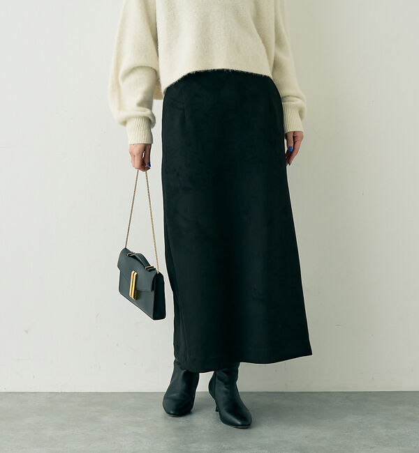 Rouge vif「フェイクスウェードストレッチタイトスカート/ナロースカート」|スカート|