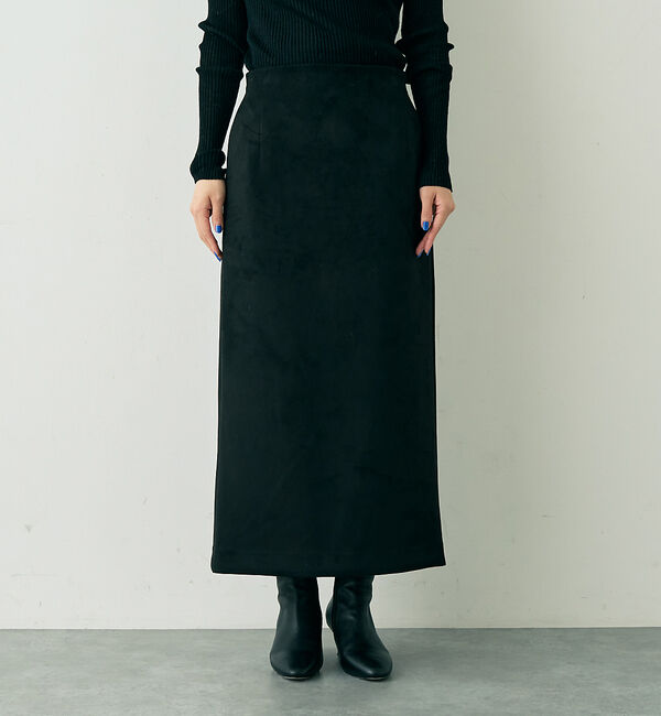 Rouge vif「フェイクスウェードストレッチタイトスカート/ナロースカート」|スカート|