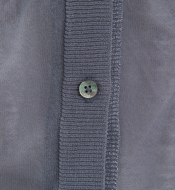 qualite「【アンサンブル対応】シアーコットンハイゲージカーデ」|カーディガン|