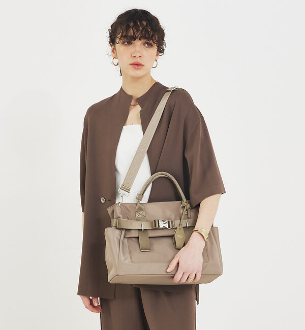 LOWELL things「【CLASSY掲載】ABILITY/ナイロンBELTEDトート」|トートバッグ|