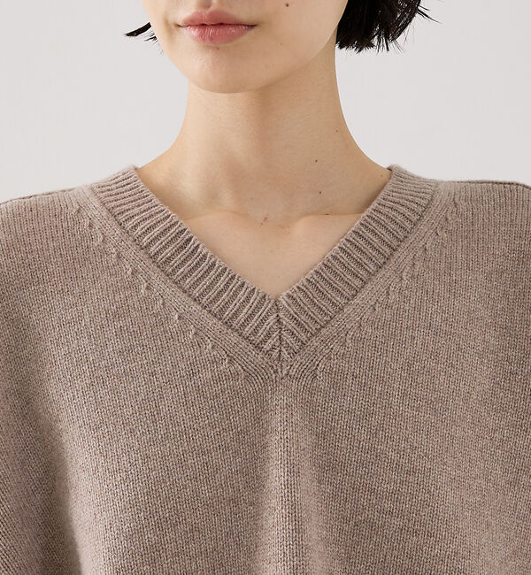 The Store by C' 「【ROHE】 V-neck Sleeve Wrap Jumper／2wayVネッ」|ニット・セーター|