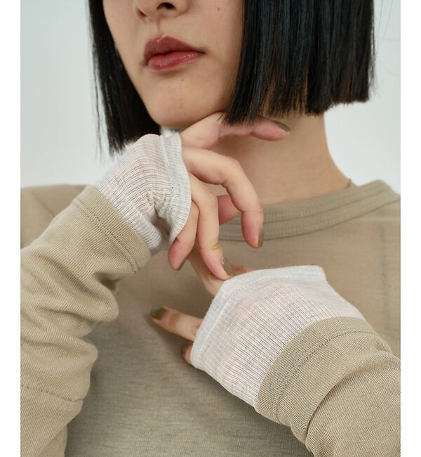 NOMINE「ダブルスリーブ シアー ロンT」|Tシャツ・カットソー|