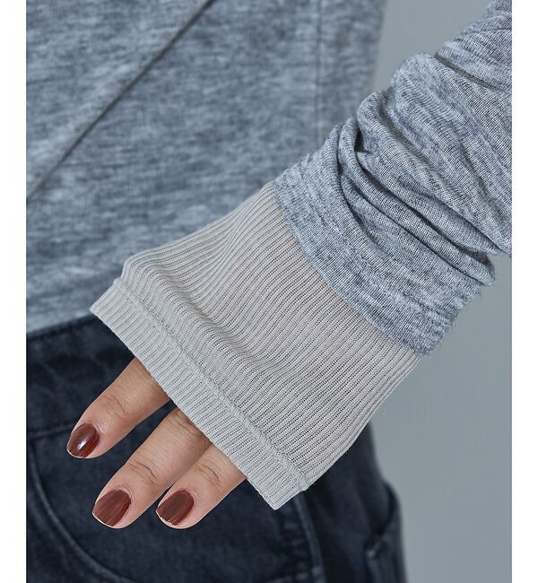 NOMINE「ダブルスリーブ シアー ロンT」|Tシャツ・カットソー|