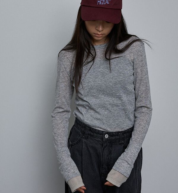 NOMINE「ダブルスリーブ シアー ロンT」|Tシャツ・カットソー|