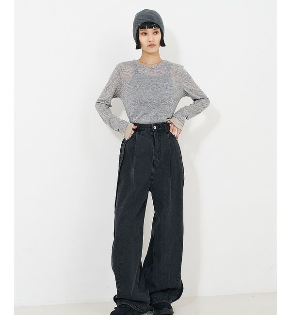 NOMINE「ダブルスリーブ シアー ロンT」|Tシャツ・カットソー|