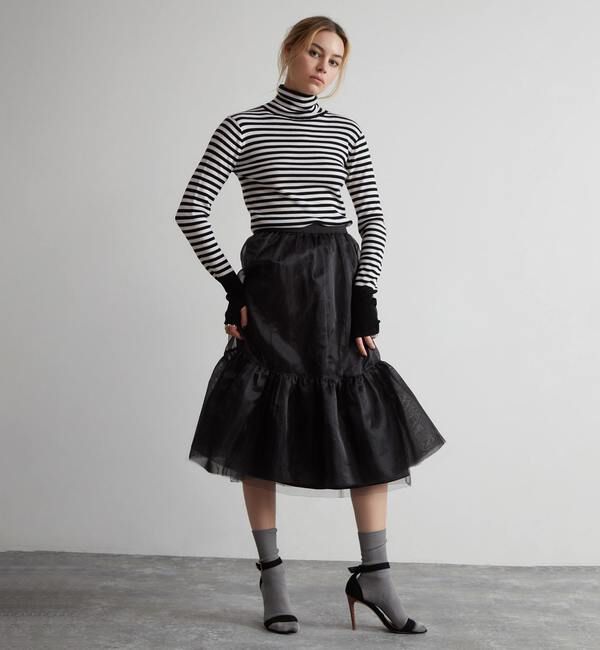 Liesse「リブニットタートル」|ニット・セーター|ボーダー