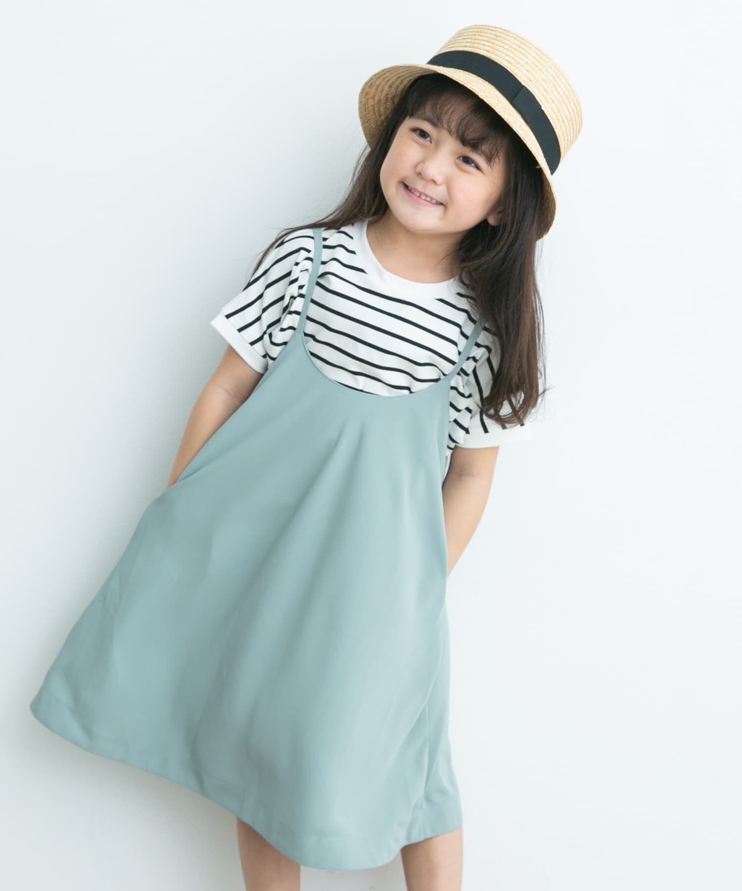 URBAN RESEARCH DOORS「エステルツイルキャミワンピース(KIDS)」|ワンピース|