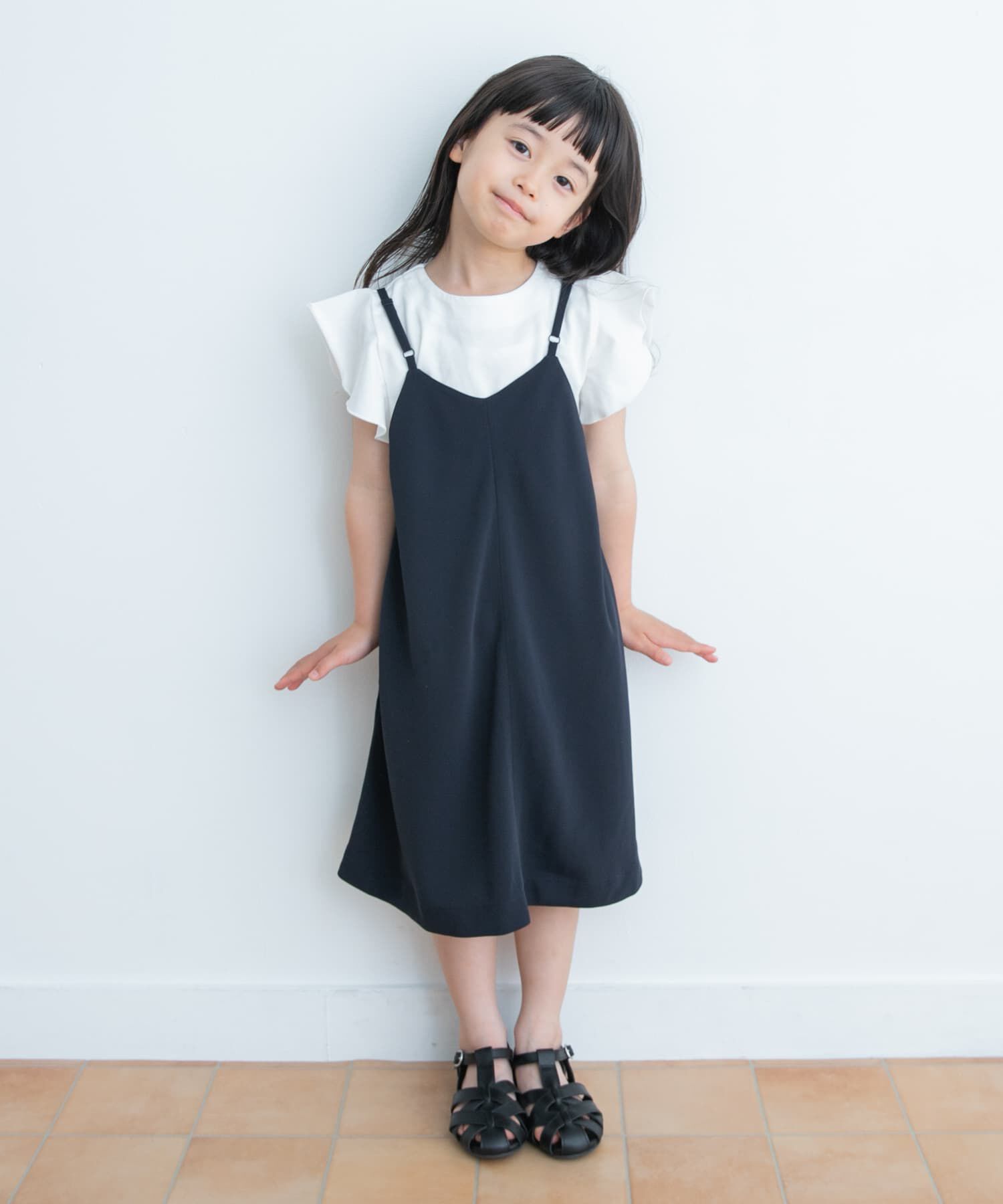 URBAN RESEARCH DOORS「エステルツイルキャミワンピース(KIDS)」|ワンピース|