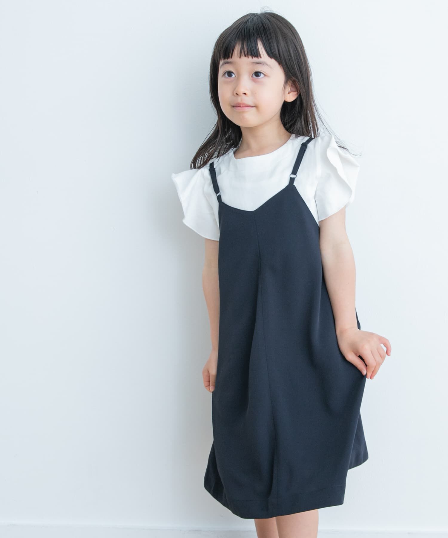 URBAN RESEARCH DOORS「エステルツイルキャミワンピース(KIDS)」|ワンピース|