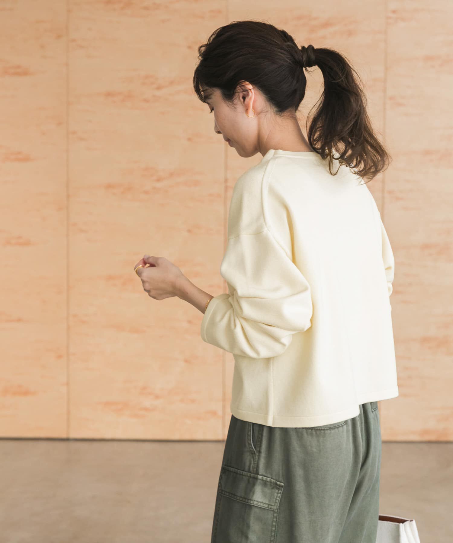 URBAN RESEARCH DOORS「『UR TECH 200日ニット』Vネックカーディガン」|カーディガン|