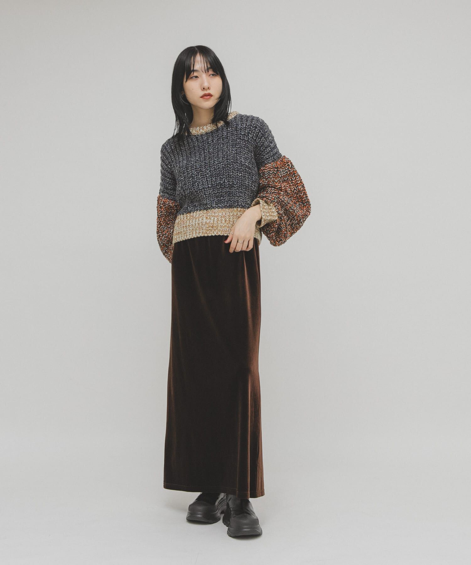  「マルチカラーサイクルニット」|ニット・セーター|