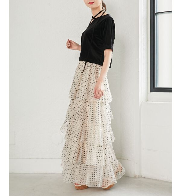 MAJESTICLEGON「前後2wayベロアトップス」|Tシャツ・カットソー|